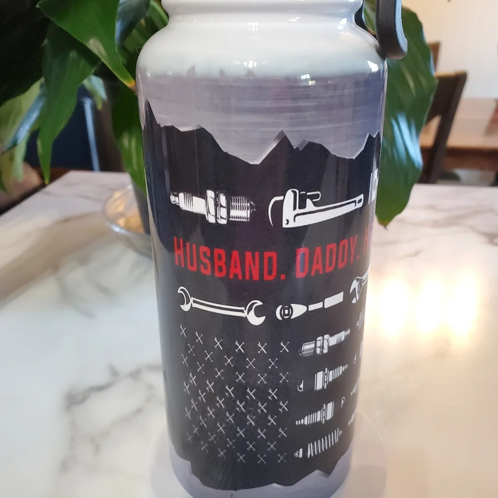 IF DAD CAN'T FIT IT... 32oz Hydro Handle Bottle Tumbler 💜sale
